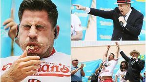 &#39;I&#39;m with Pablo.&#39; Star is born at Nathan&#39;s Famous hot dog eating contest